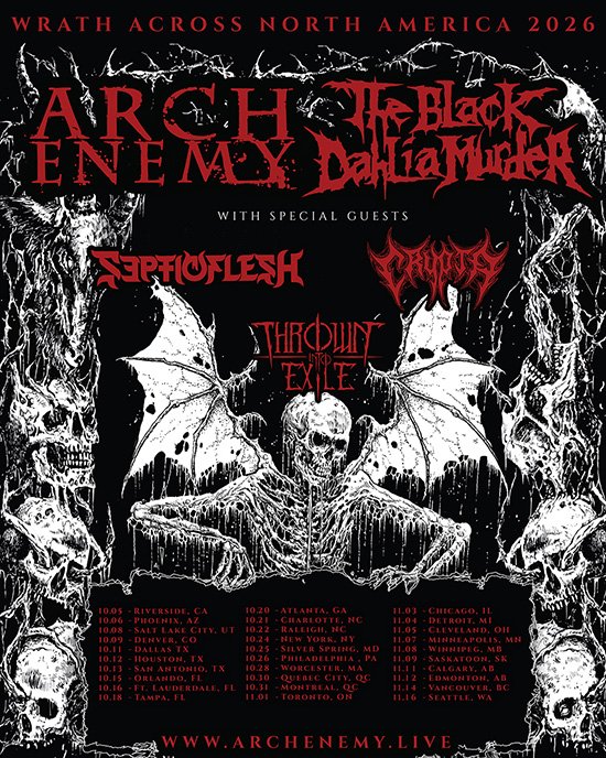Arch Enemy and The Black Dahlia Murder — Wrath Across America 2026