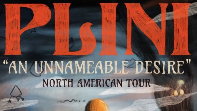 Plini An Unnameable Desire North American Tour 2026 poster art