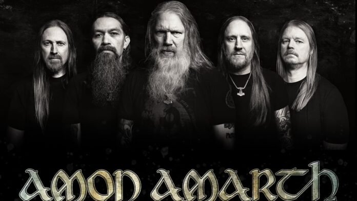 Amon Amarth band members, cropped for the Allfather Awakens listening party announcement