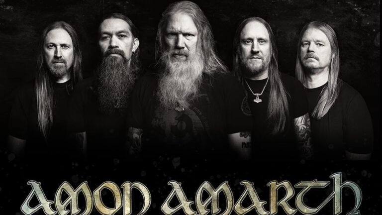 Amon Amarth band members, cropped for the Allfather Awakens listening party announcement