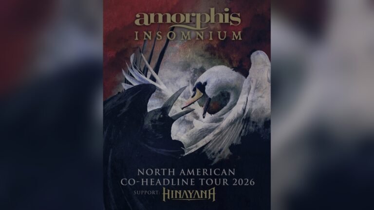 Amorphis and Insomnium 2026 North American co-headlining tour admat