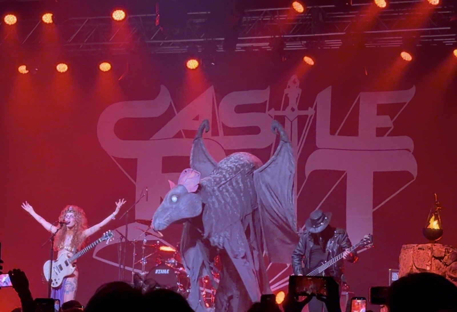Castle Rat giant rat prop on stage at House of Blues Anaheim, May 24, 2026