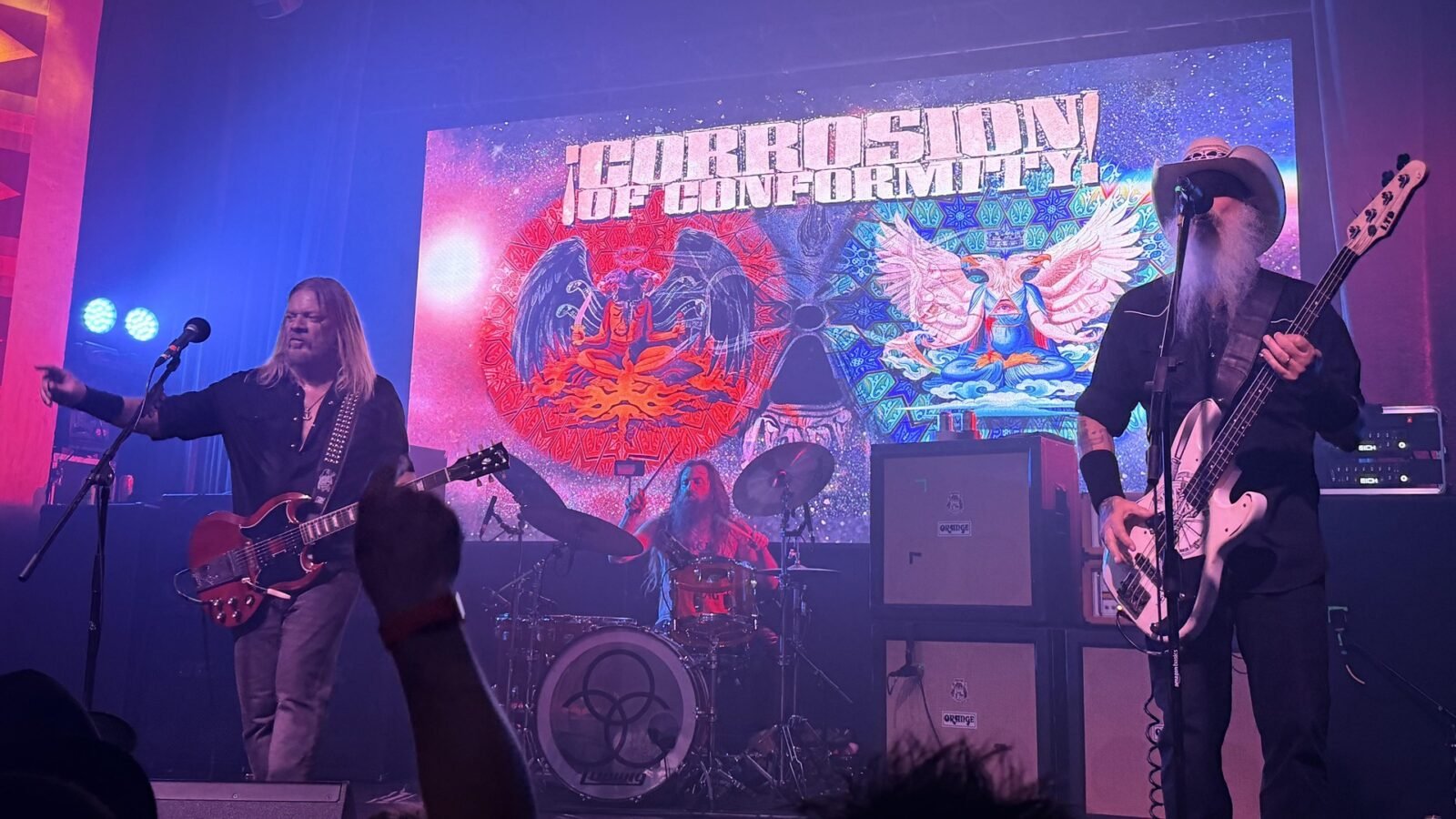 Corrosion of Conformity performing at The Regent Theater, Los Angeles