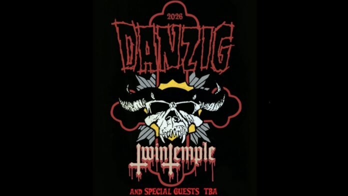 Danzig Twin Temple Fall Tour 2026 Danzig and Twin Temple fall 2026 tour poster