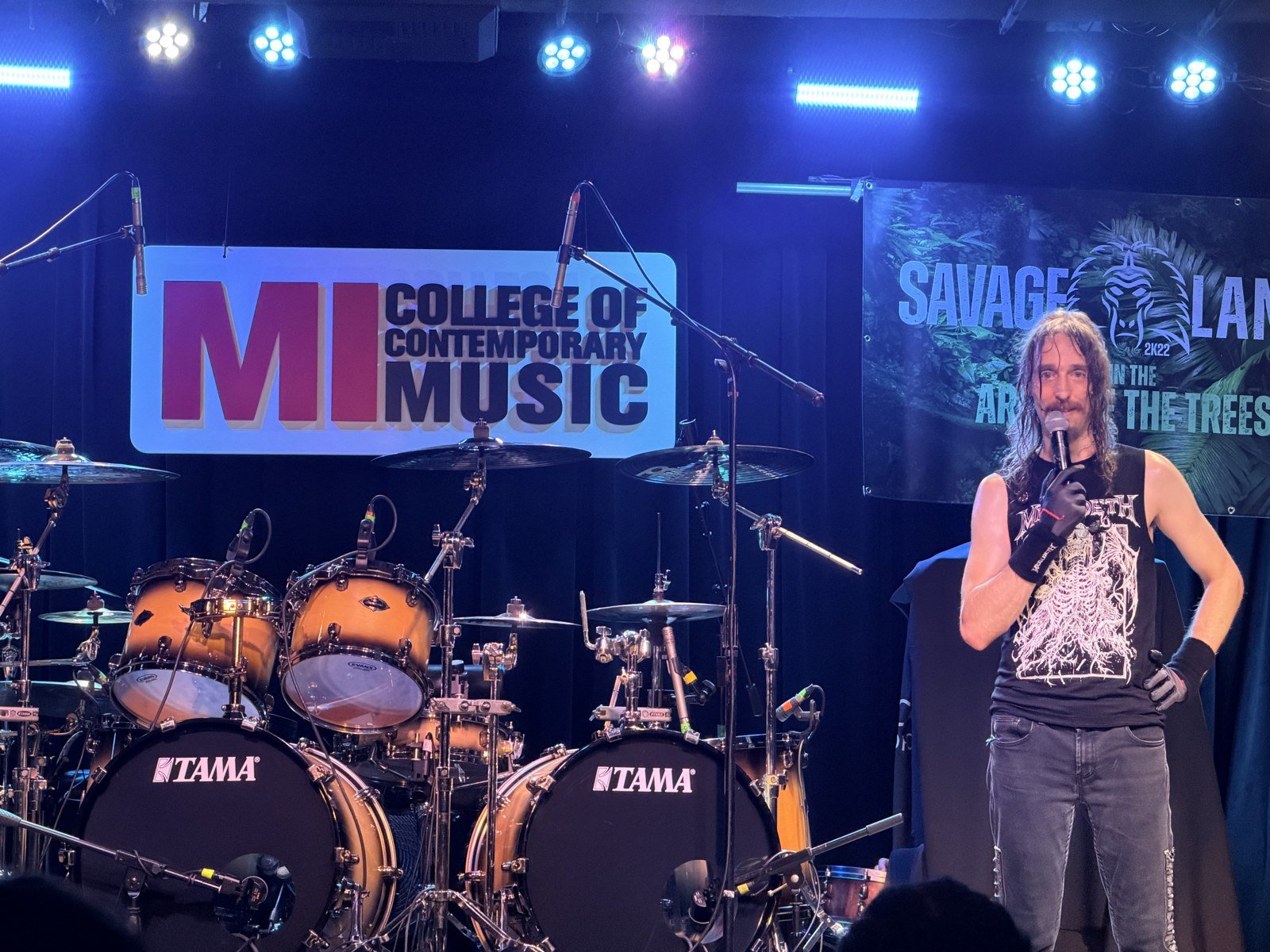 Dirk Verbeuren talking about Savage Lands at Musicians Institute