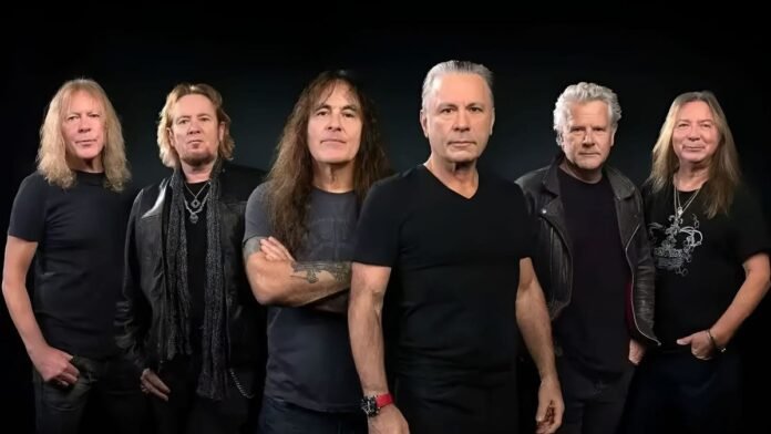 Iron Maiden band photo Iron Maiden band photo ahead of the 2027 North American tour