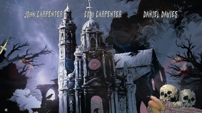 John Carpenter's Cathedral key art — gothic church, 2026 John Carpenter's Cathedral key art — gothic church, 2026
