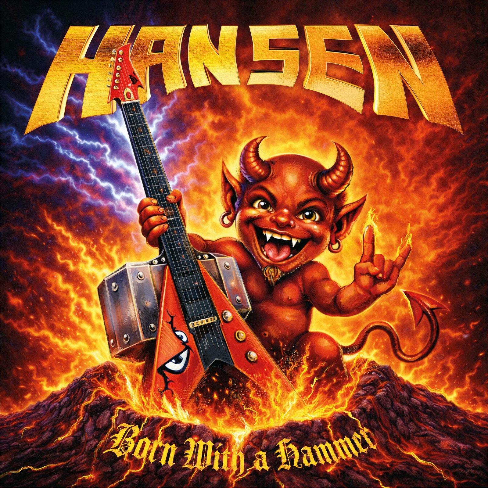Kai Hansen – Born With A Hammer album cover