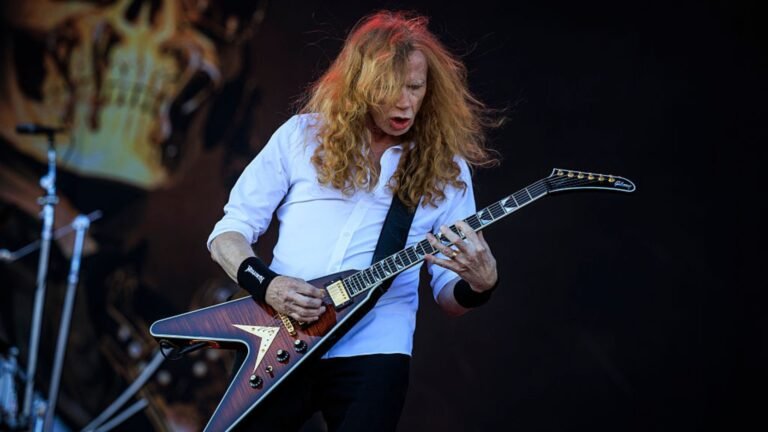 Dave Mustaine of Megadeth performing live on the 2026 farewell tour