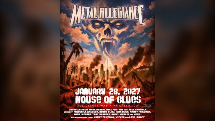 Metal Allegiance House of Blues Anaheim January 28 2027 official poster