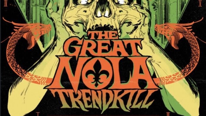 The Great NOLA Trendkill festival poster art The Great NOLA Trendkill festival poster art featuring a skull illustration, Pantera New Orleans November 2026