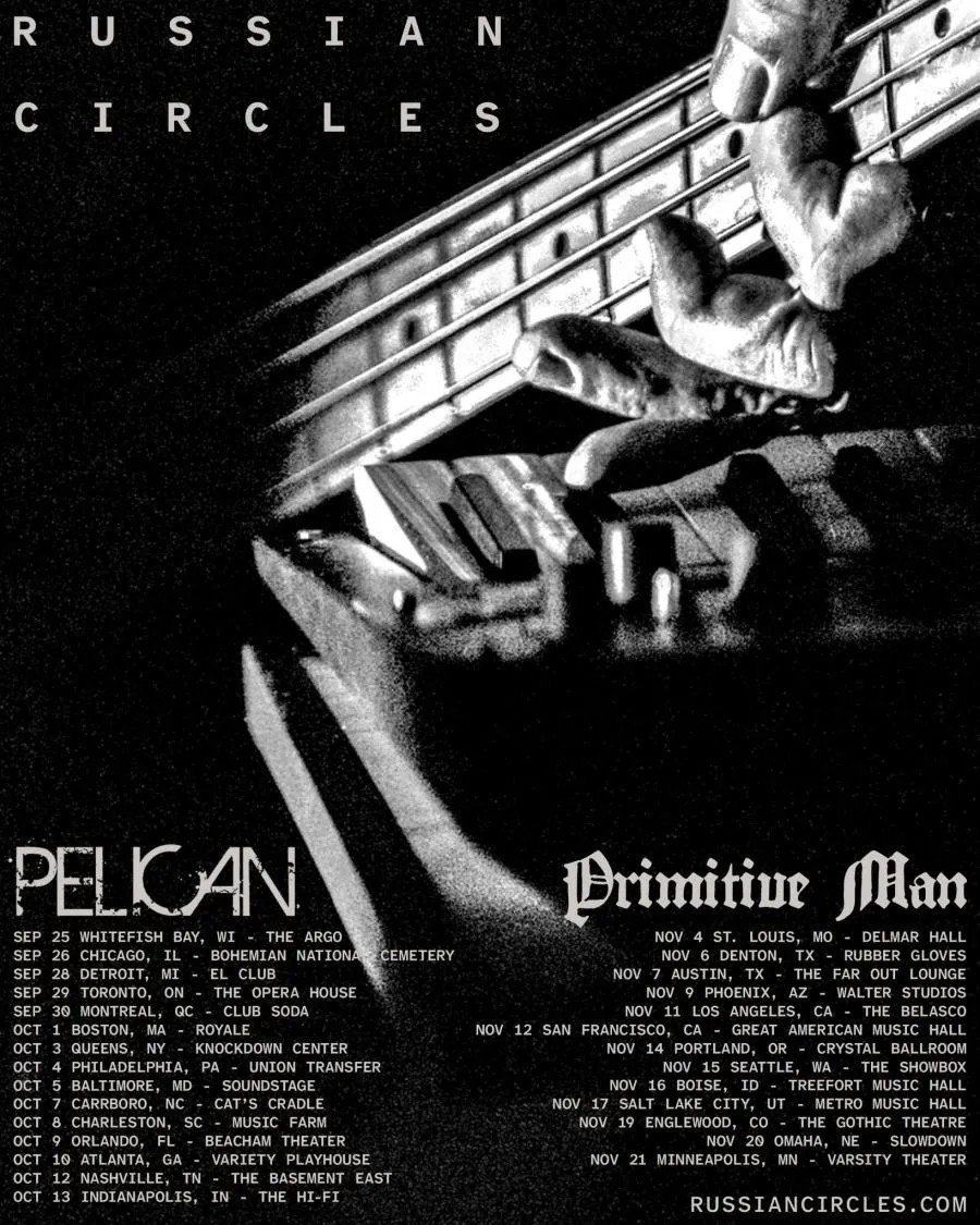 Russian Circles Nine fall 2026 tour poster