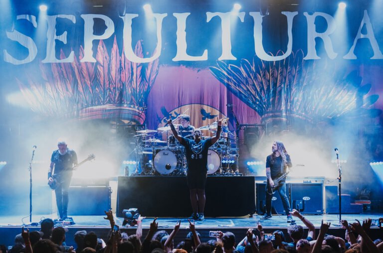 Sepultura performing live on 2026 farewell tour